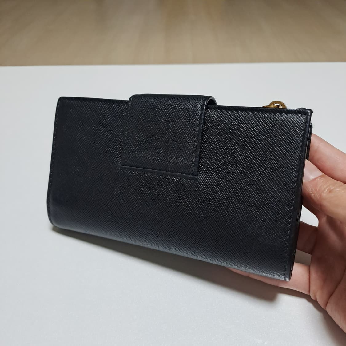 [100%/정품] 프라다 사피아노 레더 실용성 좋은 중지갑, 프라다지갑 상품이미지4