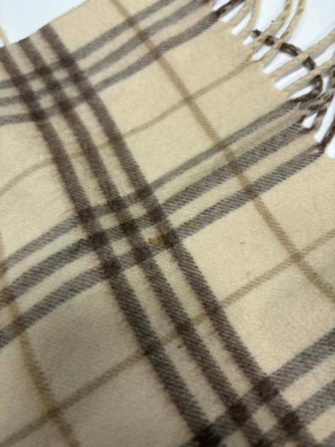 버버리 빈티지 캐시미어 체크 스카프 상품이미지3