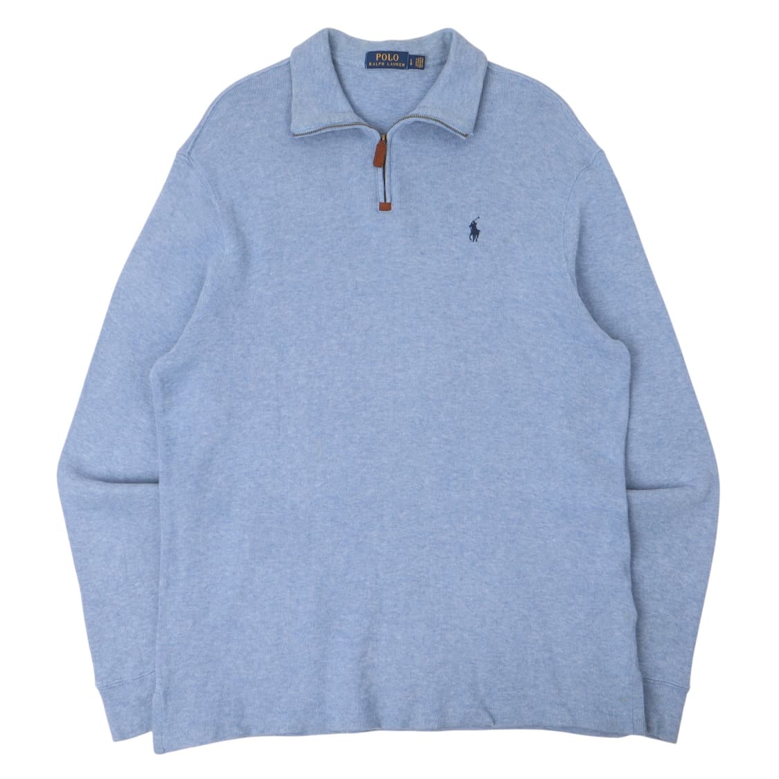 폴로 랄프로렌 라이트 블루 하프집업 니트 상품이미지1