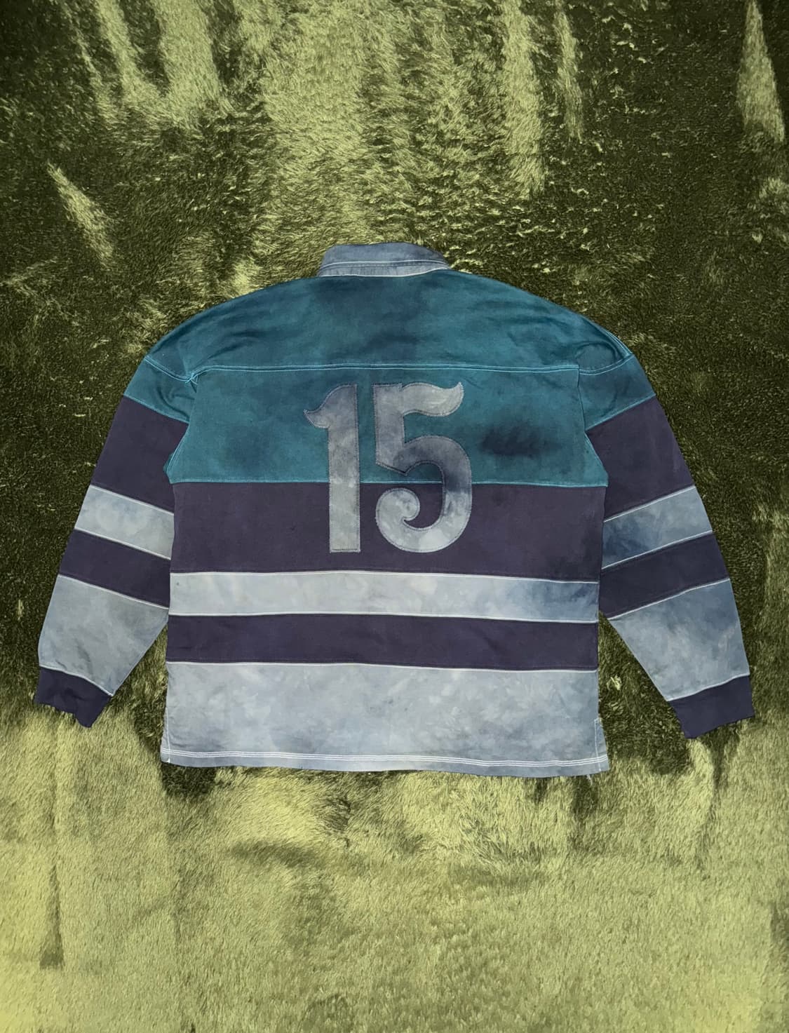 [XL] 리오버 올드스쿨 코튼 럭비 롱슬리브 핸드 다잉 상품이미지9