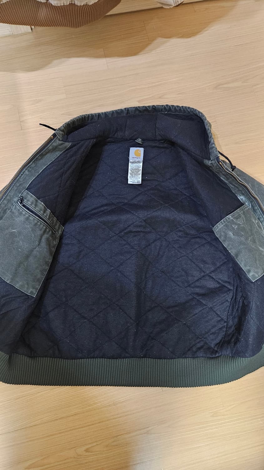 빈티지 칼하트 액티브자켓 j130 mos 모스그린 L 상품이미지4