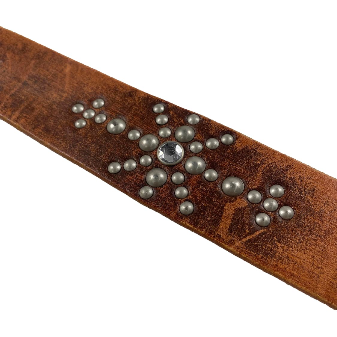 스네이크 패턴 레더 스터드 벨트 상품이미지7