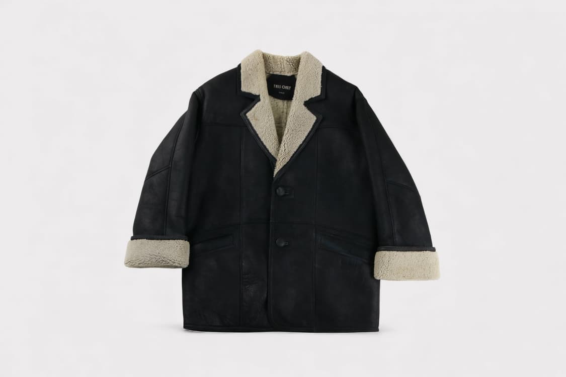 [S~M] 빈티지 양가죽 양털 시어링 자켓 상품이미지1