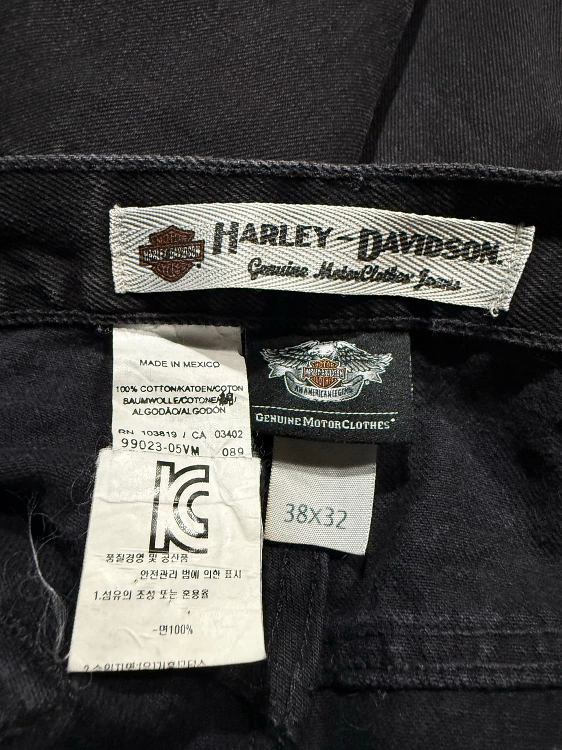 Harley Davidson 할리데이비슨 블랙 데님팬츠 상품이미지5