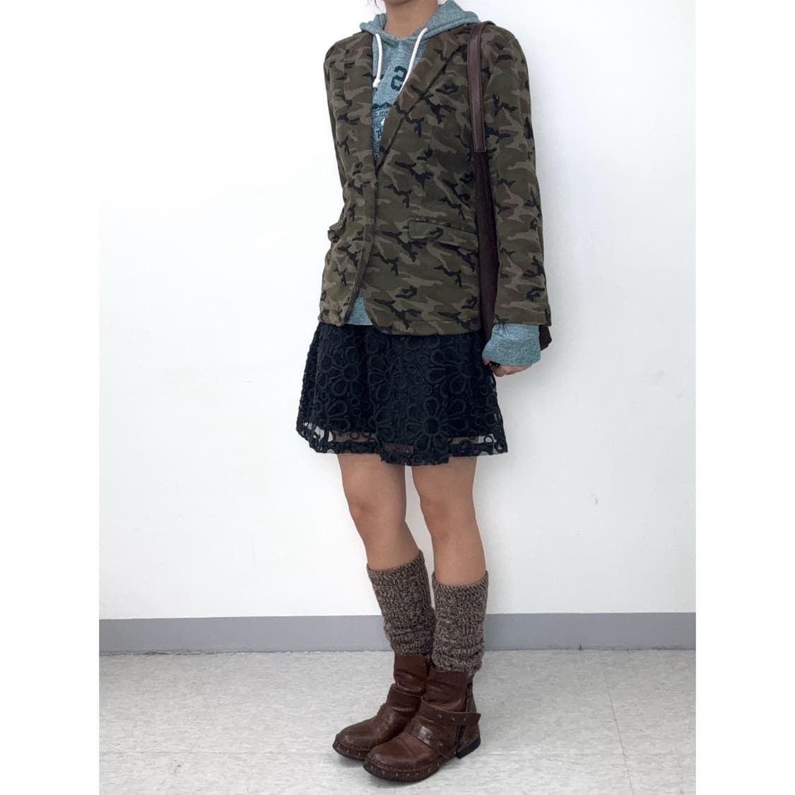 빈티지 카모 블레이저 자켓 상품이미지3