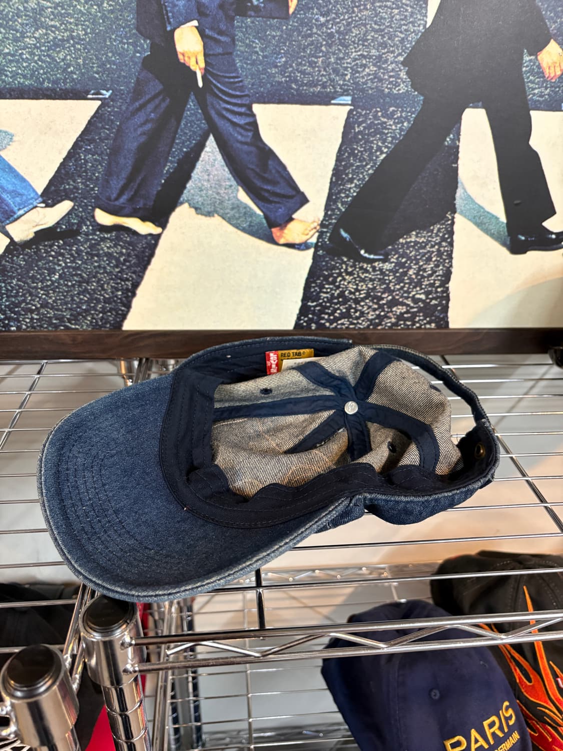 00s Levis 리바이스 레드텝 빈티지 데님 볼캡 모자 상품이미지5