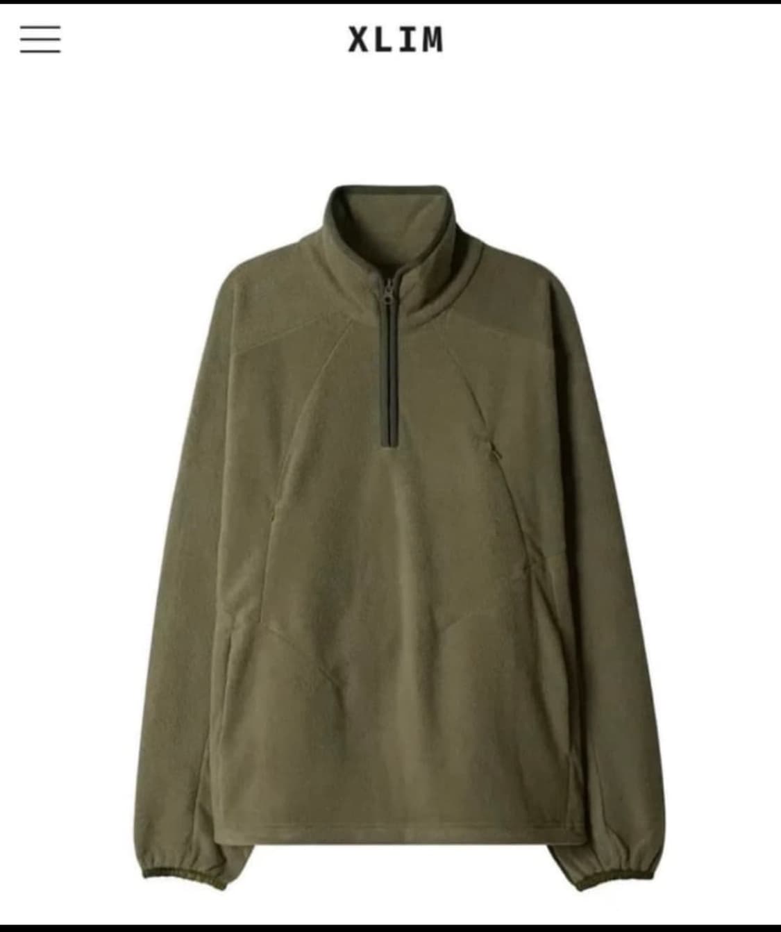 엑슬림 하프집업 후리스 상품이미지1