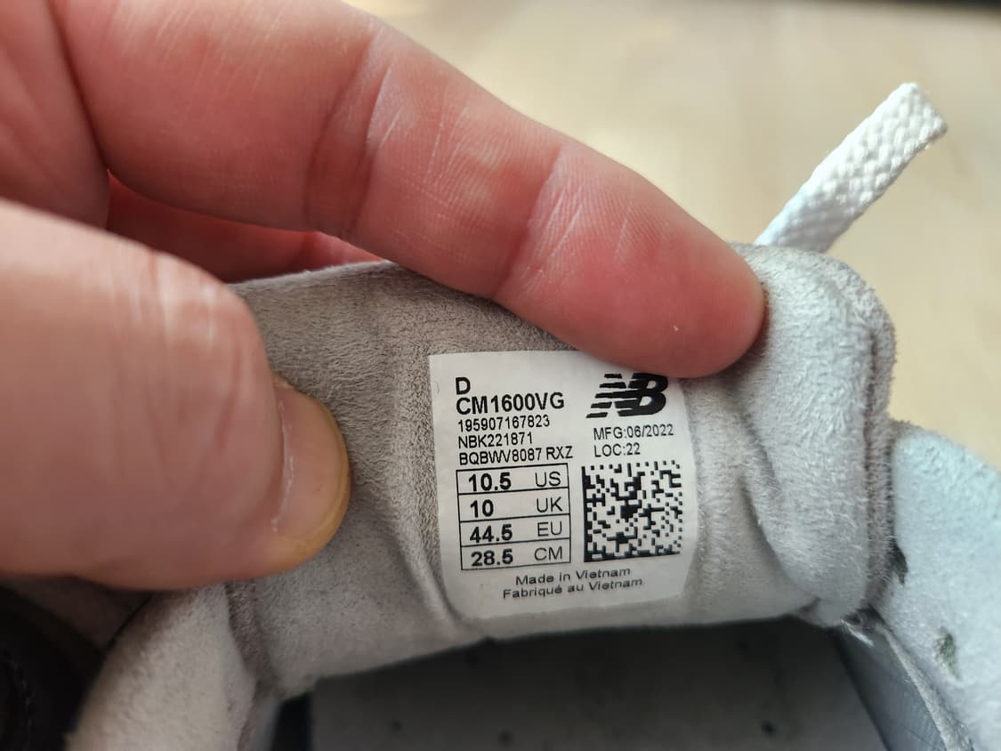 뉴발란스 1600 프리미엄 빈티지 그레이 CM1600vg 285mm  상품이미지4