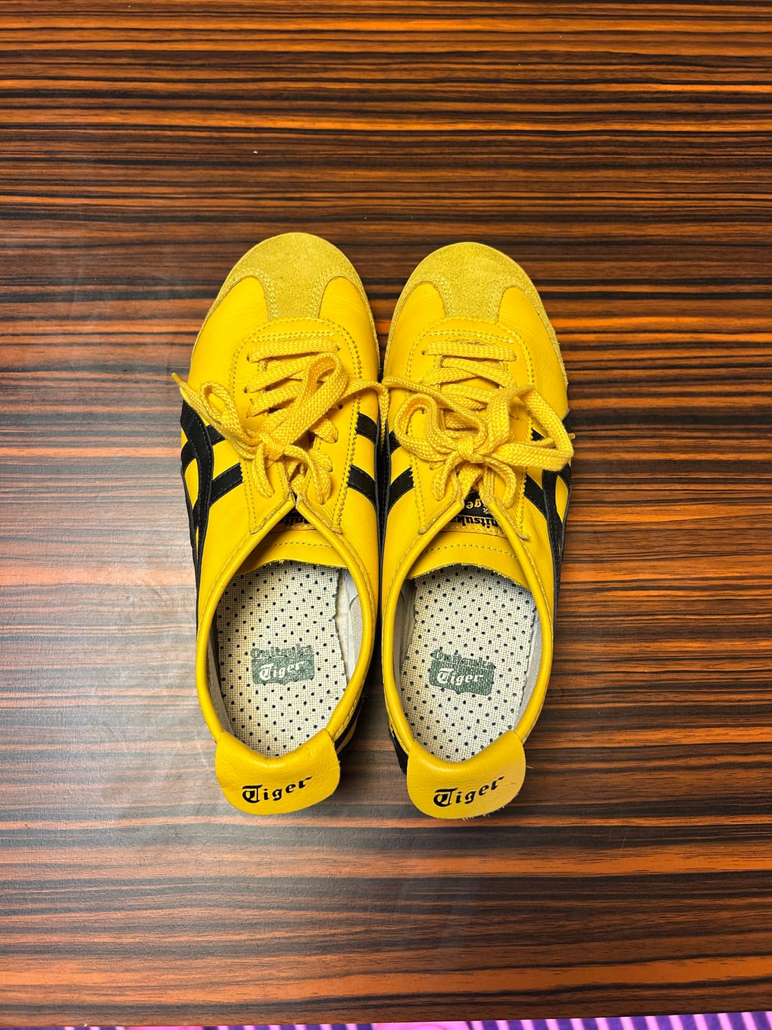 오니츠카 타이거 멕시코66 옐로우 블랙 245사이즈 상품이미지2