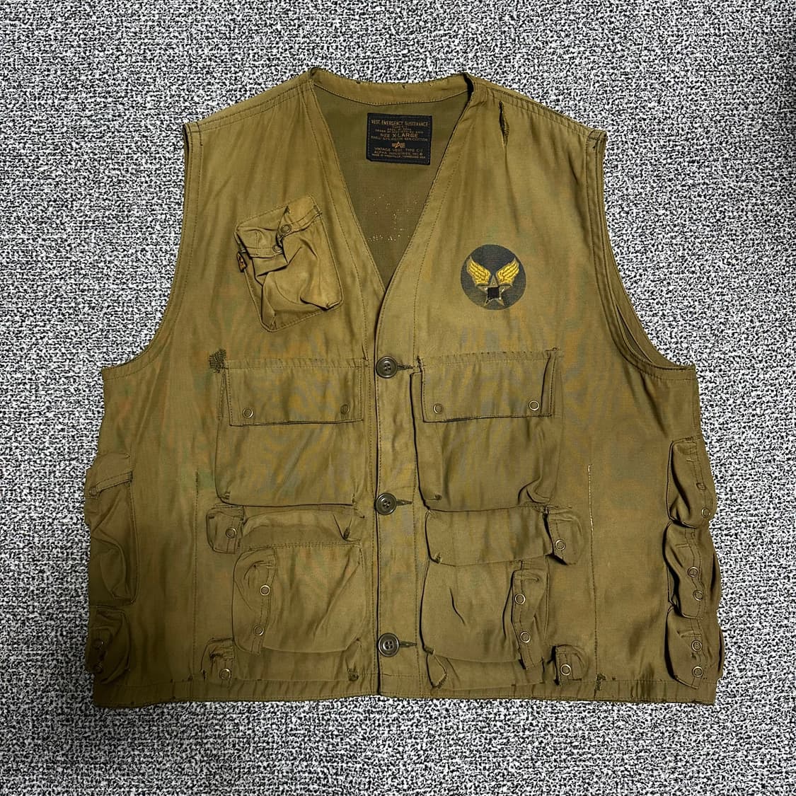 (XL) 알파인더스트리 C-1 빈티지 베스트 상품이미지1