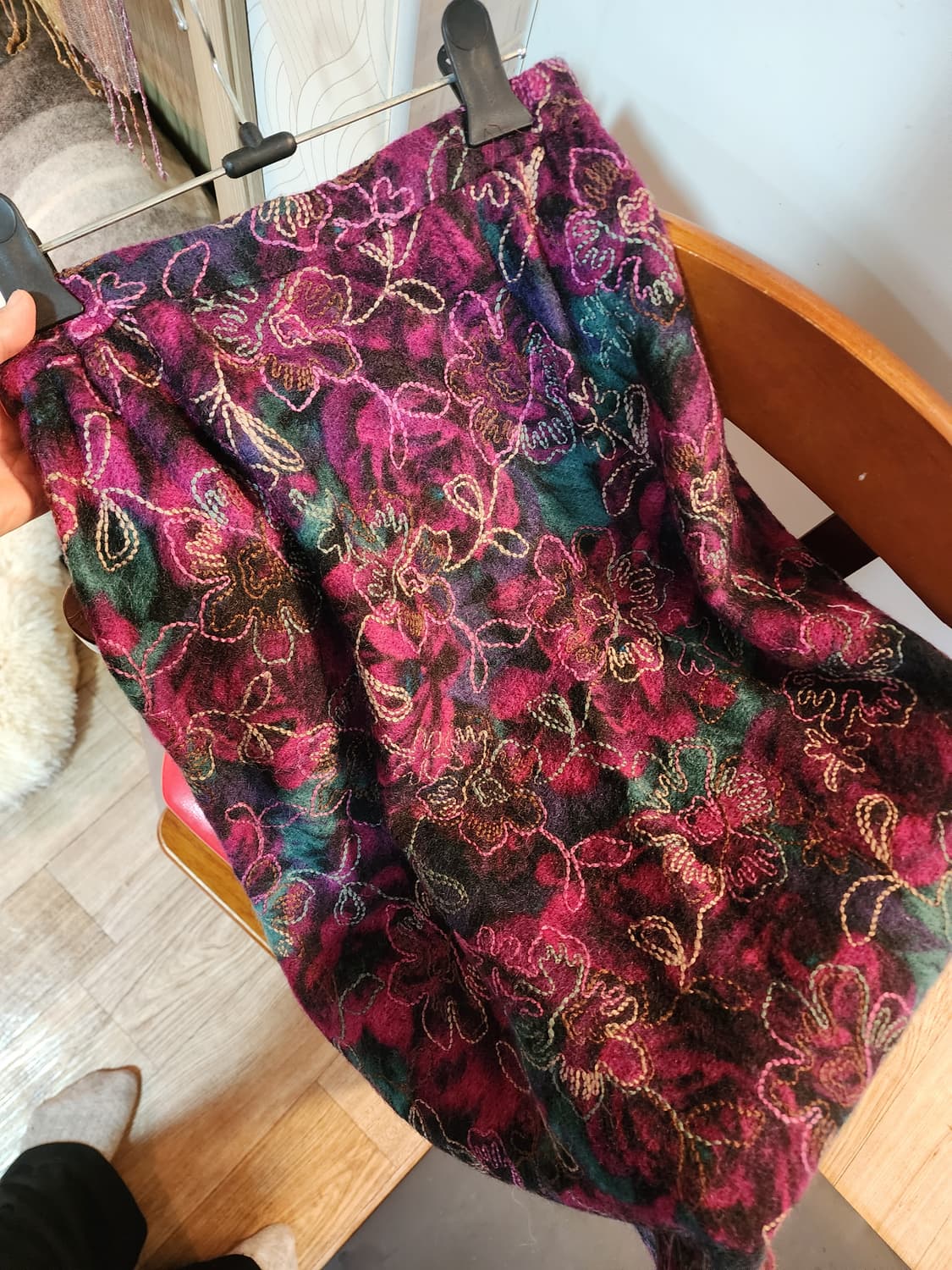 빈티지 수제 모헤어 스커트 44-55 상품이미지10