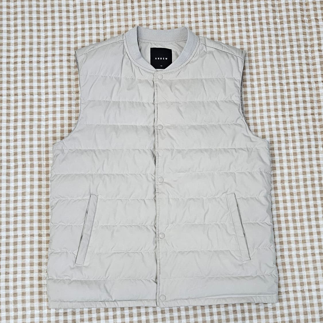 앤듀 거위털 경량패딩 베스트 남자100 상품이미지2