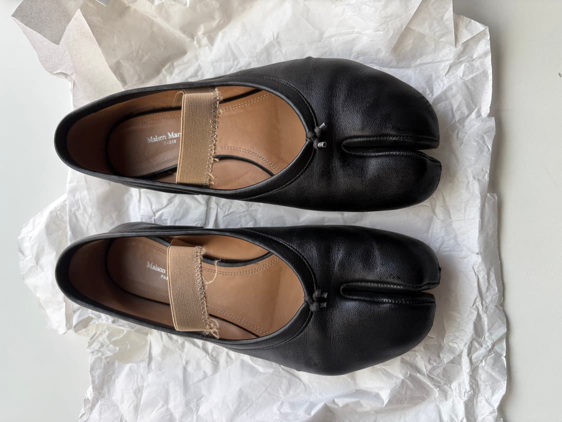 [39] 타비 엘라스틱 밴드 발레리나 플랫 블랙 상품이미지2