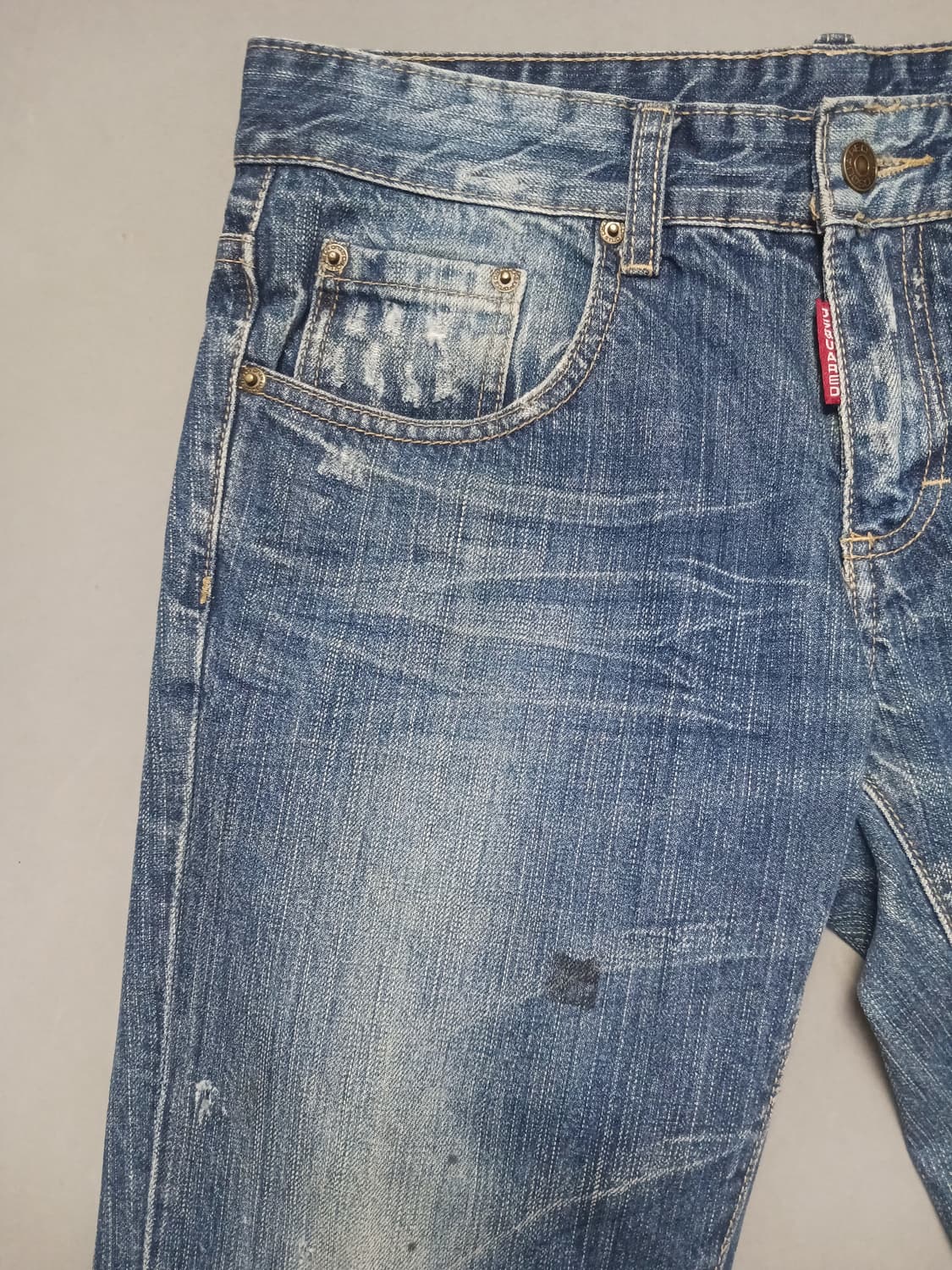 [32] 디스퀘어드2 야구진2 스트레이트진 청바지 상품이미지3