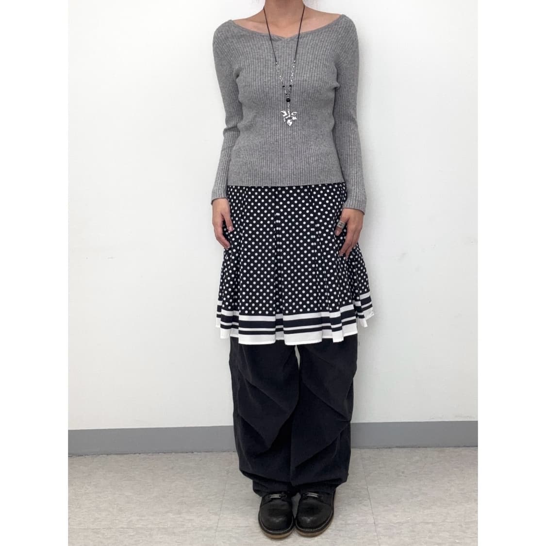 빈티지 골지 롱슬리브 니트 상품이미지2