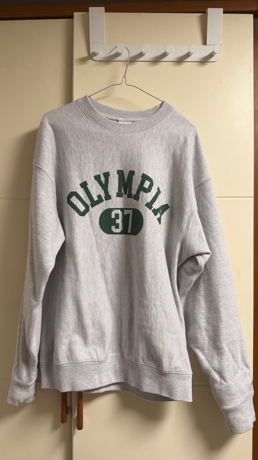 아웃스탠딩 V.S.C 스웻셔츠 멜란지 그레이 색상 S사이즈 상품이미지3