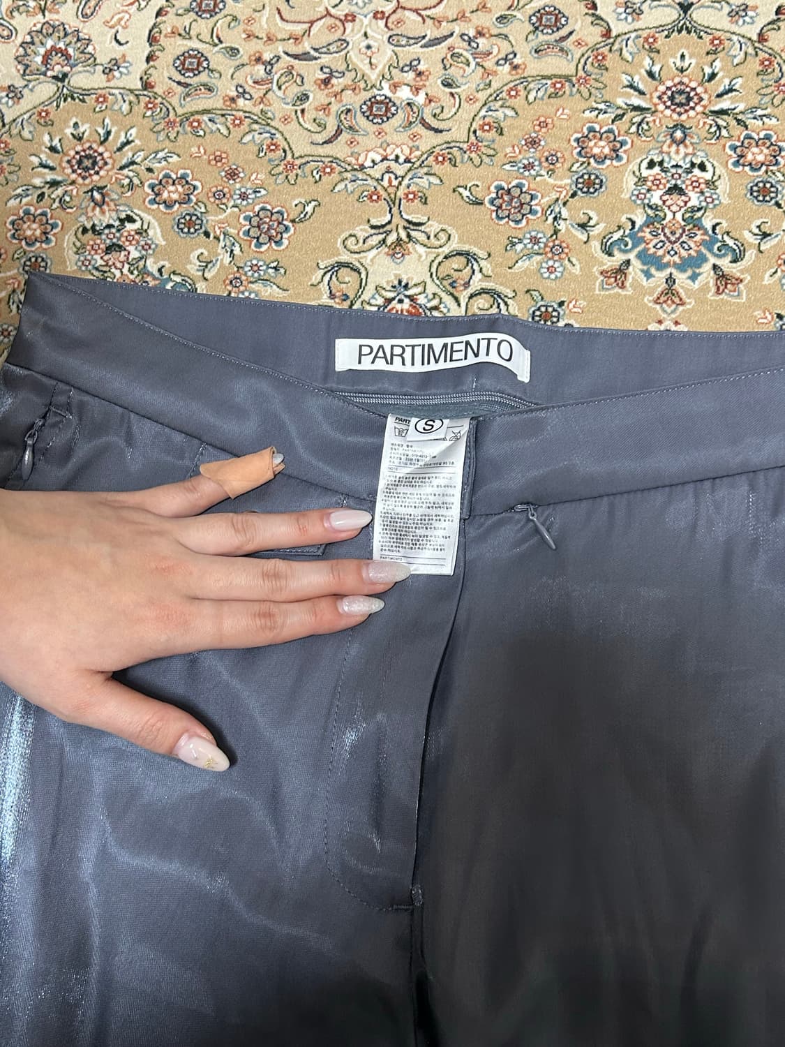 파르티멘토우먼 글로시 컷아웃 웨이스트 팬츠S 상품이미지3