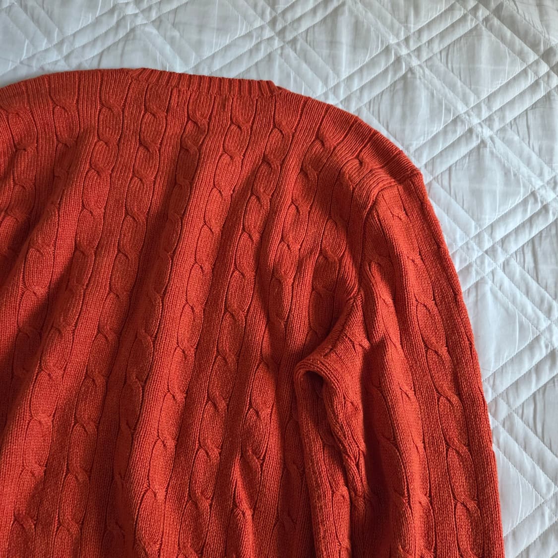 POLO RALPH LAUREN SILK 100% Cable Knit 상품이미지7