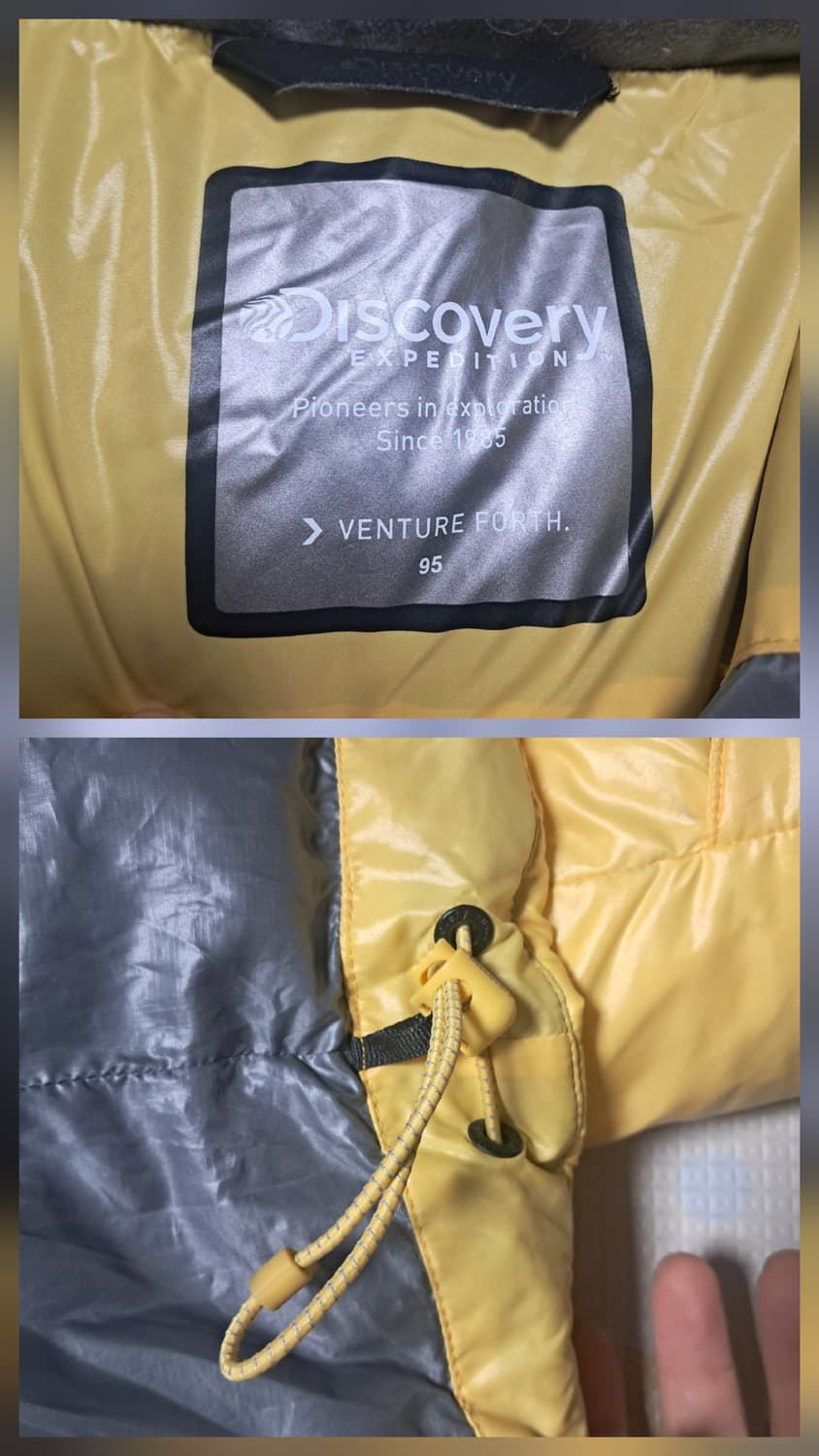 디스커버리 옐로우 헤비 패딩 덕다운 95 상품이미지9