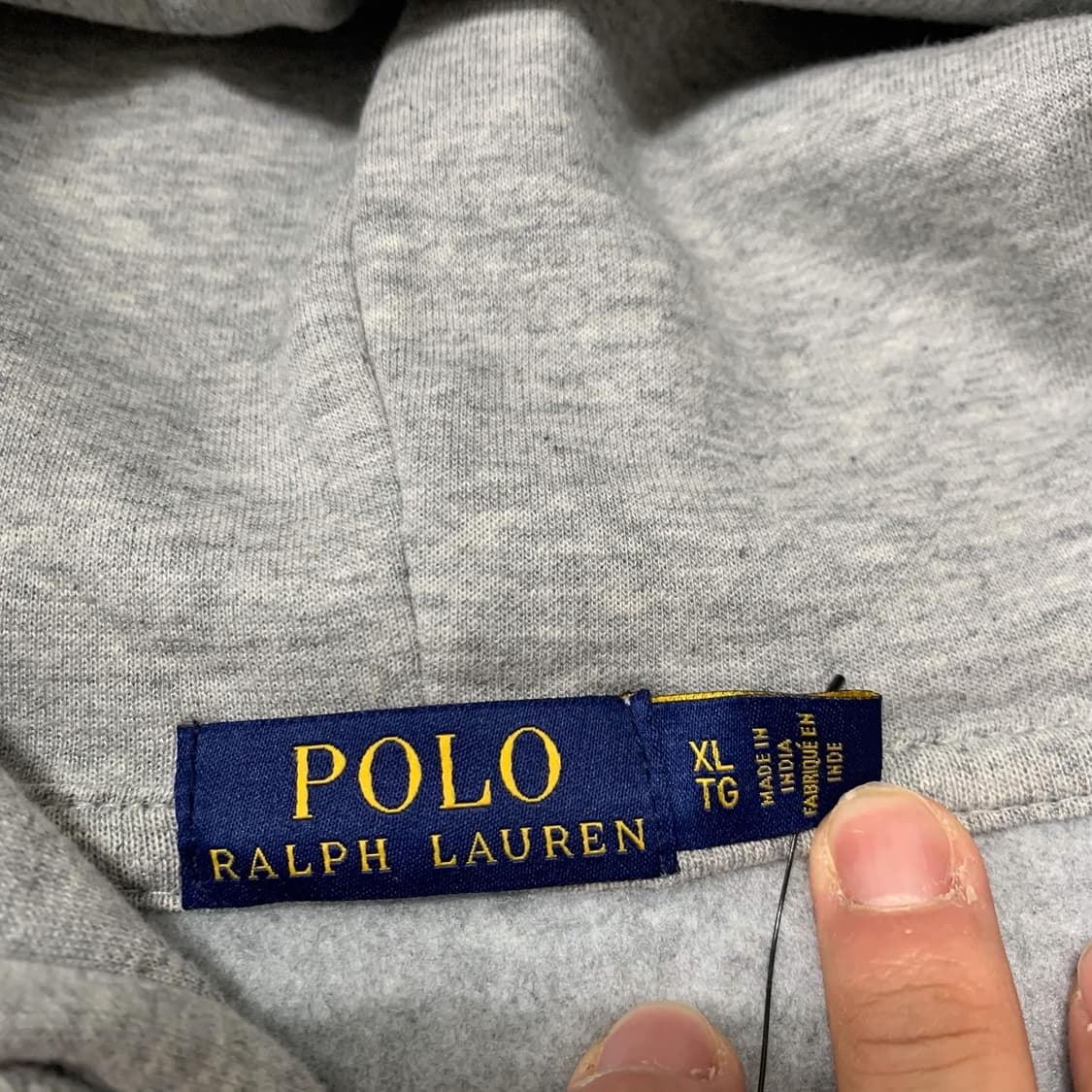 폴로 그레이 후드집업 새상품 XL 105 상품이미지6