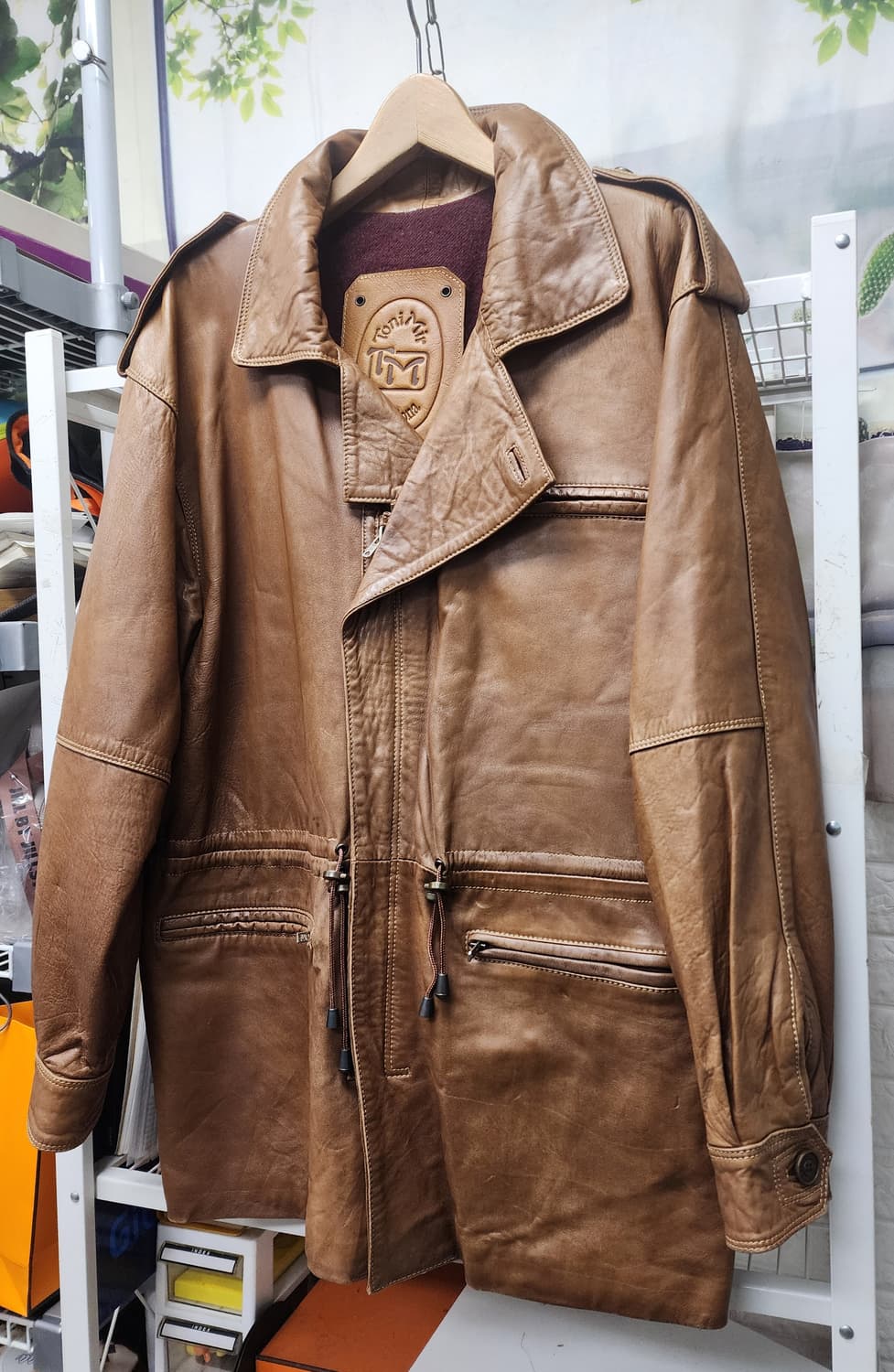 카스토리아 남성 사파리 양가죽자켓 105~슬림110 빈티지 레더 XD73 상품이미지2