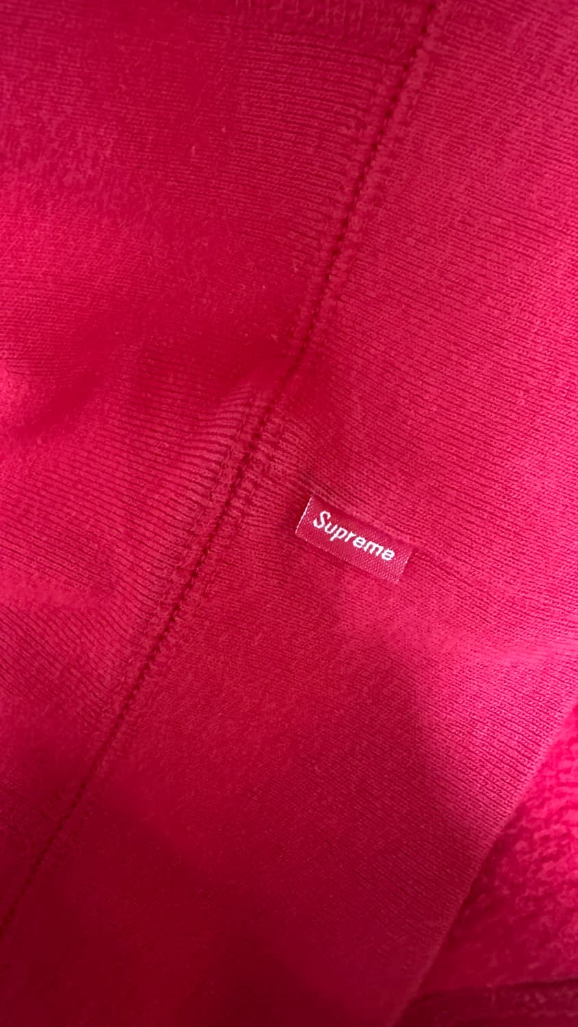 슈프림 후드티 퍼포레이티드 레더  레드 L 상품이미지3