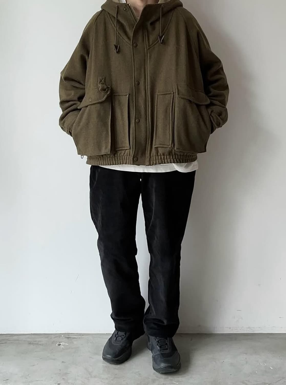 90s polo wool wading jacket L (100추천) 상품이미지7