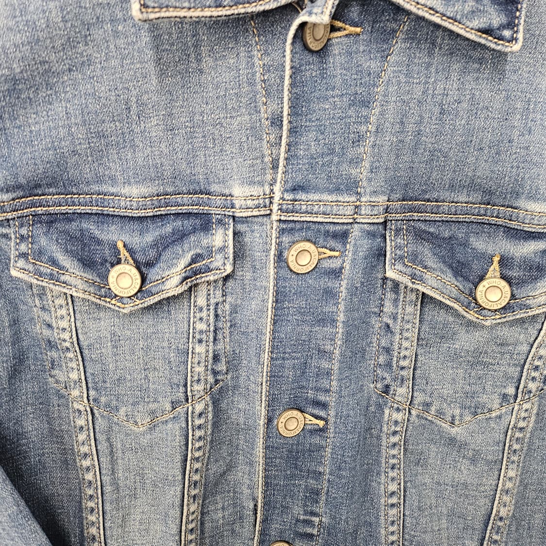 WHO.A.U 후아유 빈티지 워싱 데님자켓 상품이미지3