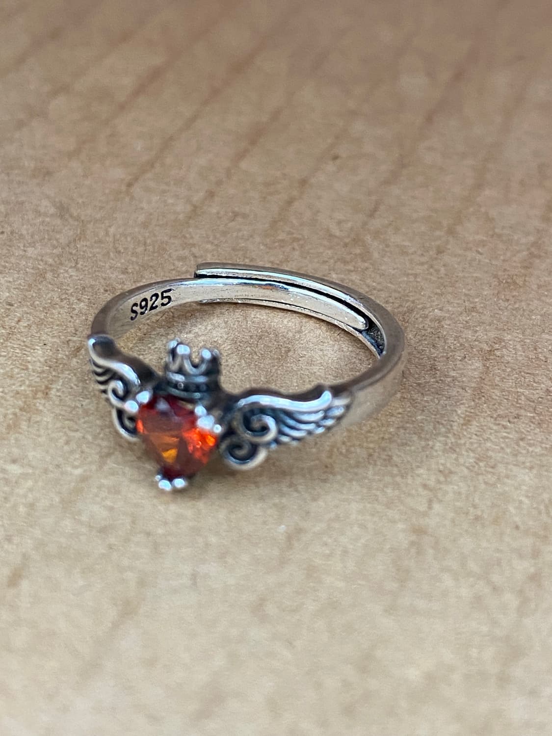 루비 실버 반지/사이즈조절가능 상품이미지2