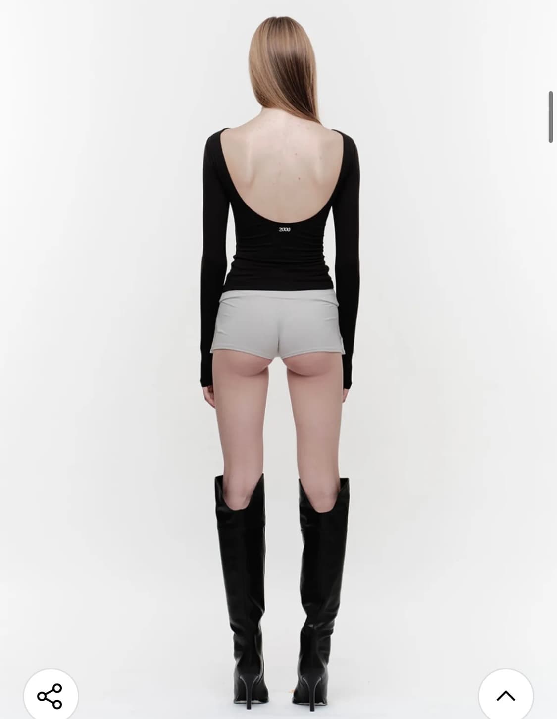 2000아카이브스) Deep Scoop Back Contour T 상품이미지3