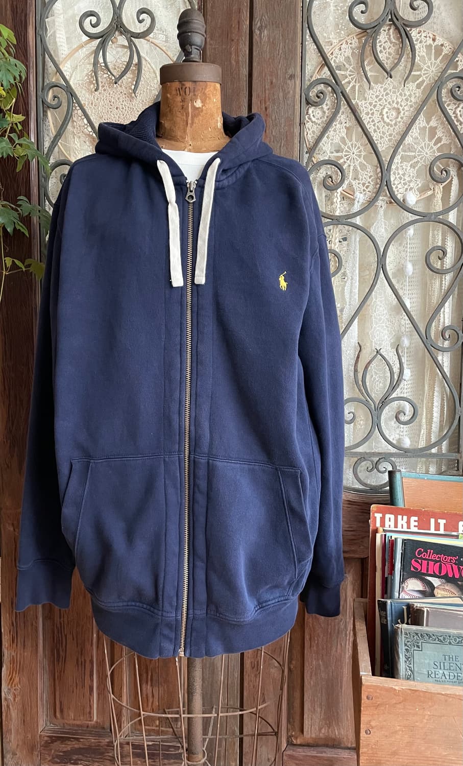 폴로 랄프로렌 네이비 후드 집업 상품이미지4
