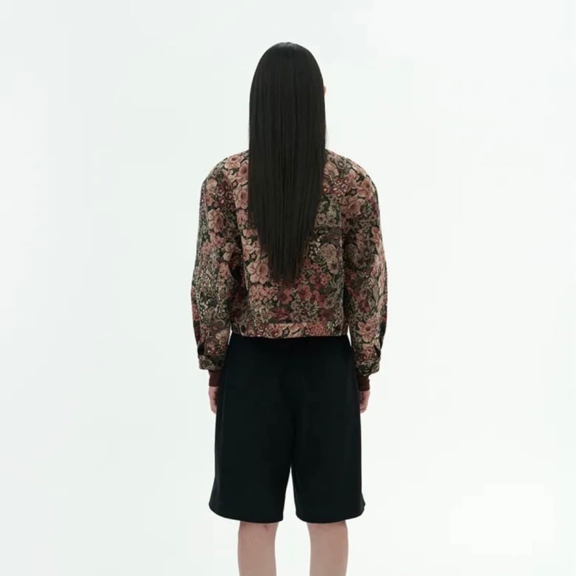 아모멘토 플라워 자카드 블루종 상품이미지5