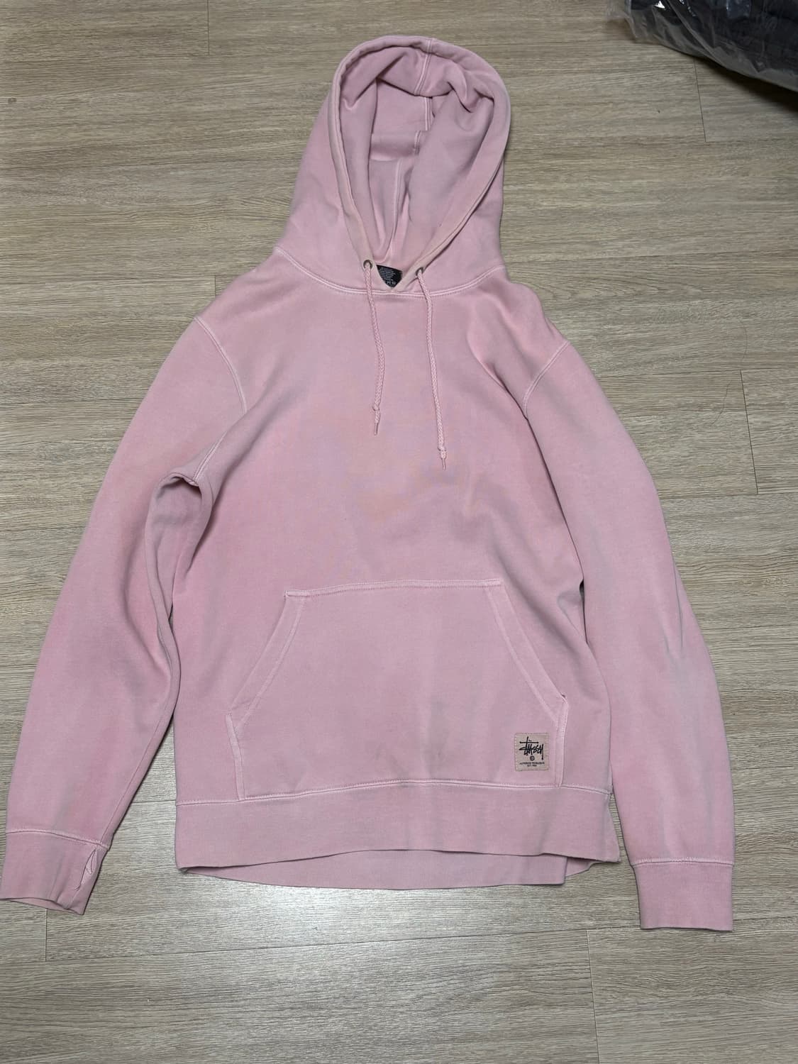 스투시 핑크 후드티 상품이미지1