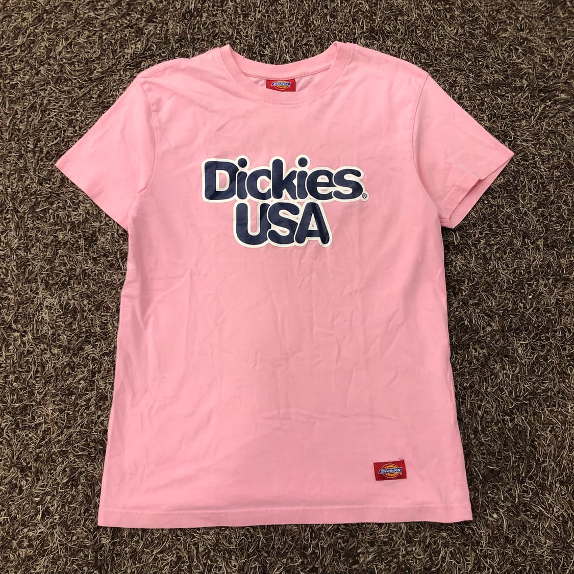 S 디키즈 핑크 로고 티셔츠 상품이미지1