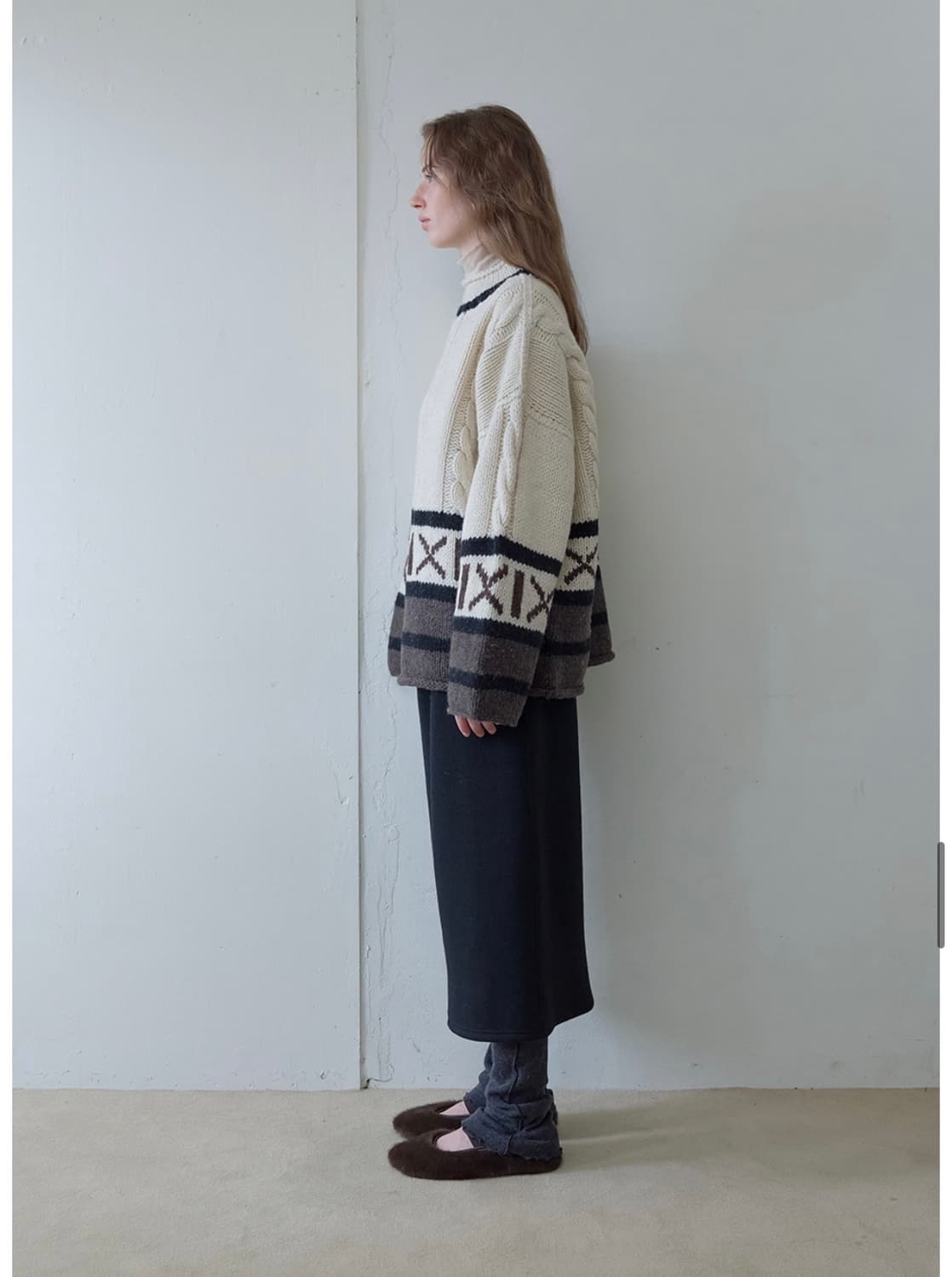 아유서울 울 니트 밴딩스커트 (새상품) 상품이미지5