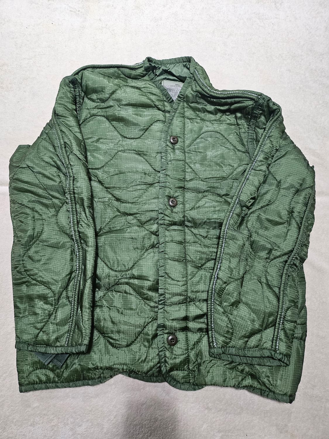 미군오리지날 m65 필드자켓내피 신품S 상품이미지1