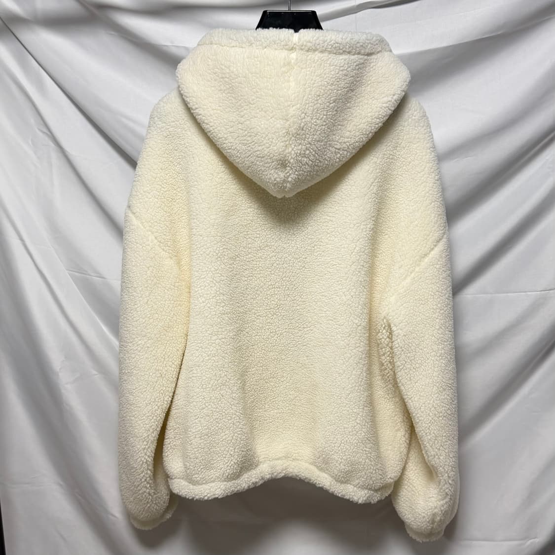 [새상품/M] 셀린느 오슬롯 플리스 후드 후리스 자켓 화이트 상품이미지4