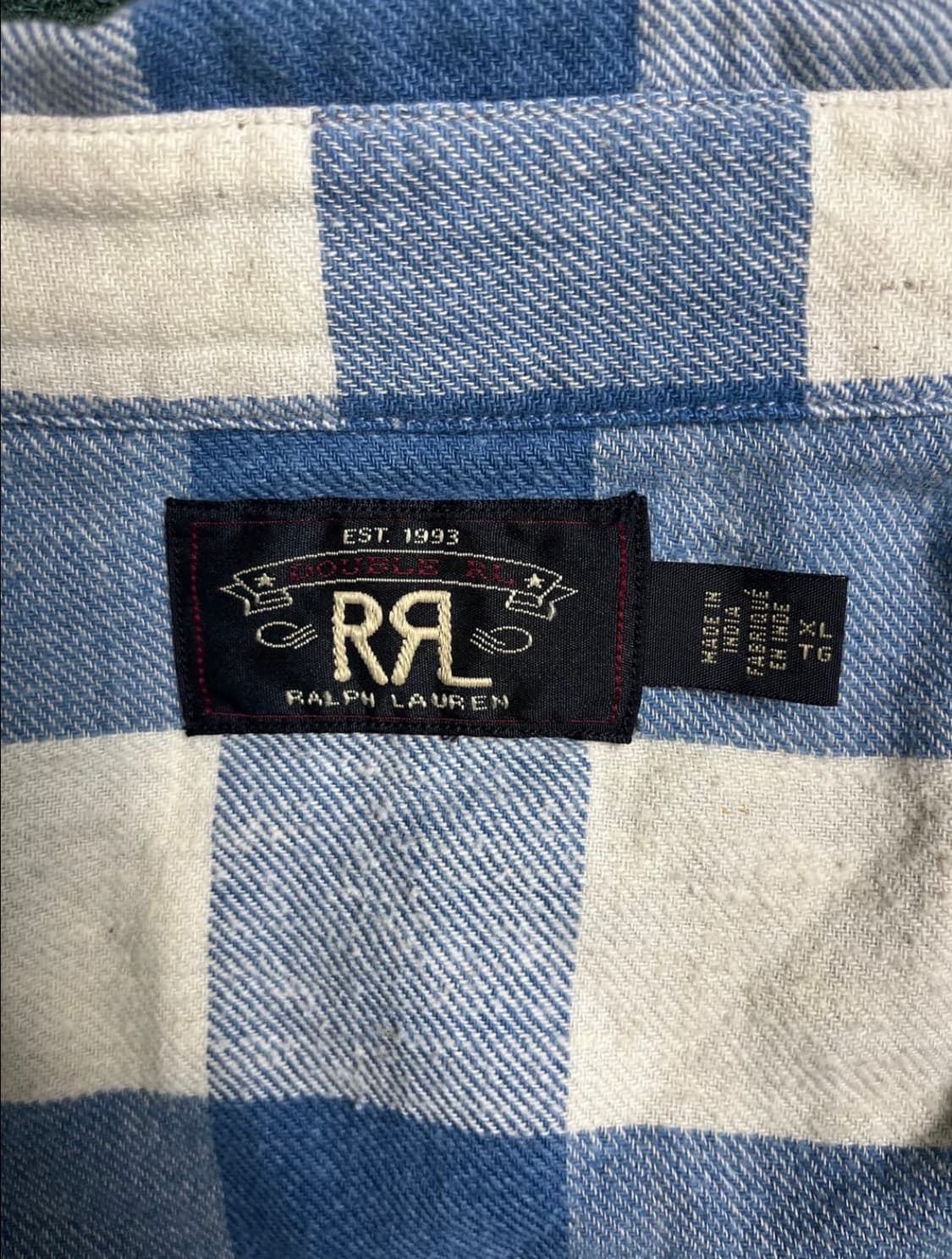 [XL] RRL 더블알엘 버팔로 웨스턴 플래드 콘초 셔츠 상품이미지3