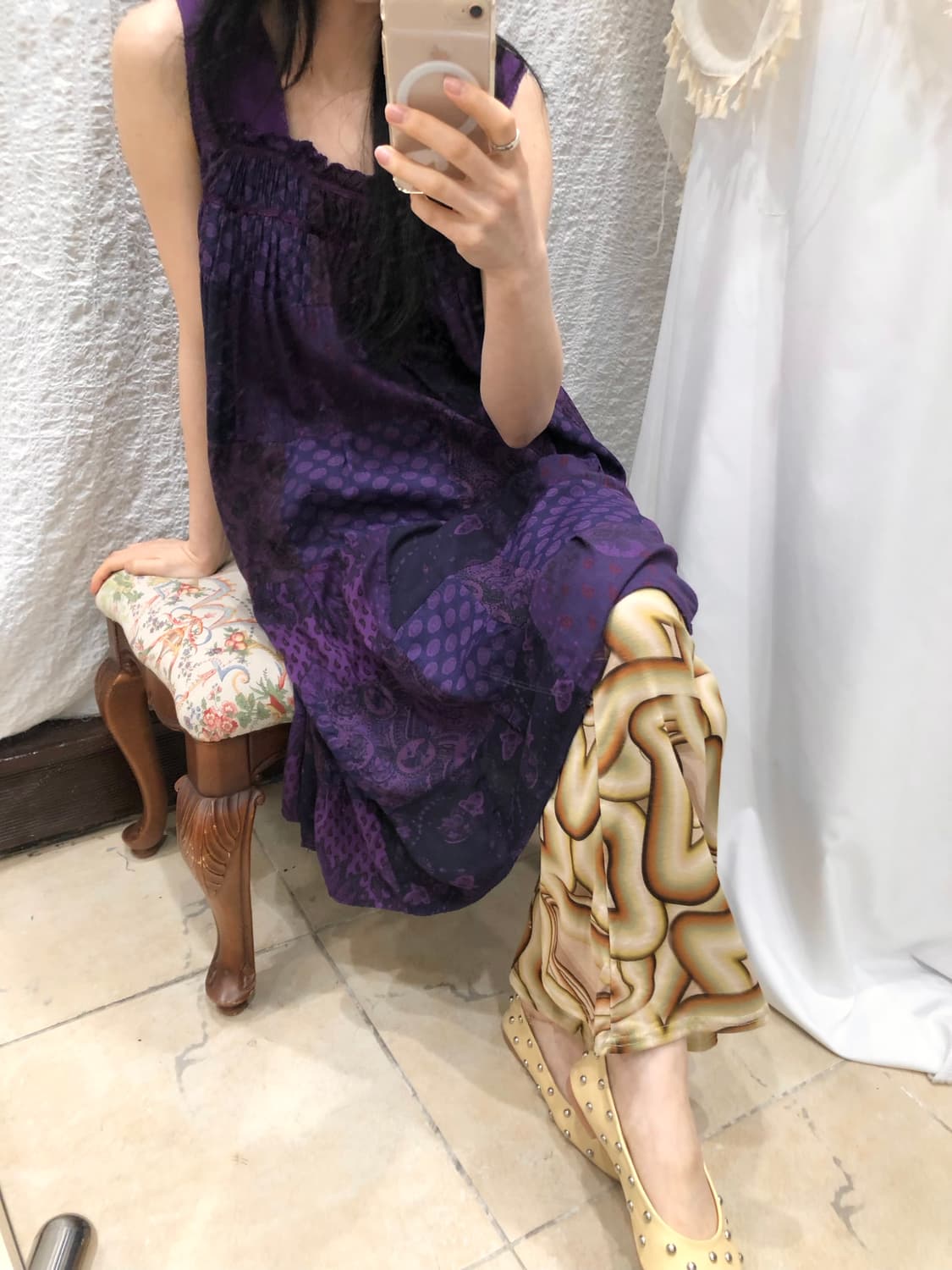 purple patchwork ops 상품이미지7