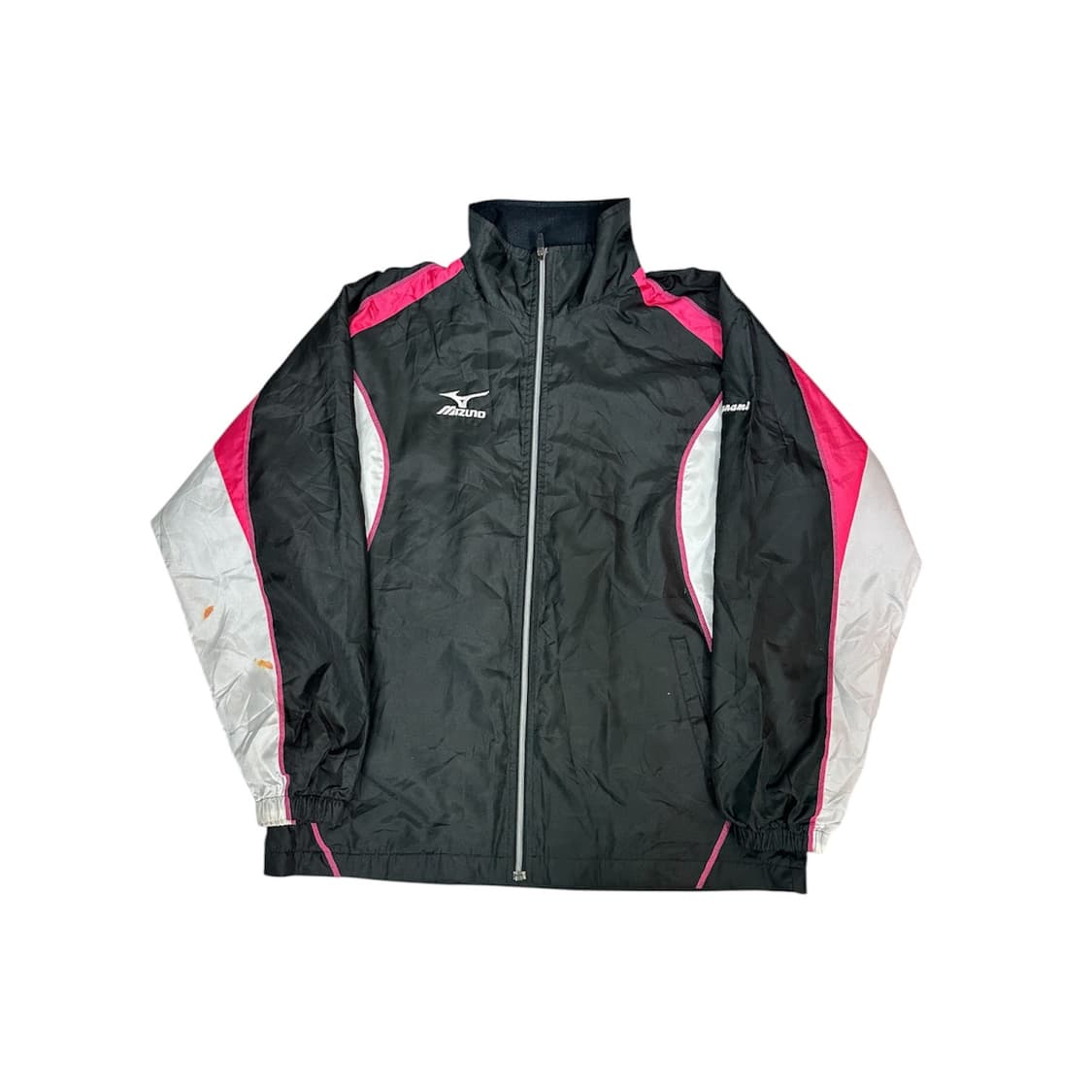 미즈노 일본 블랙 핑크 오버핏 바람막이 올드스쿨 트랙 자켓 M 상품이미지5