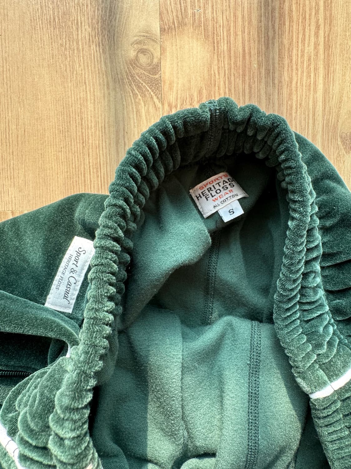 헤리티지플로스 벨벳 트레이닝 팬츠 상품이미지3