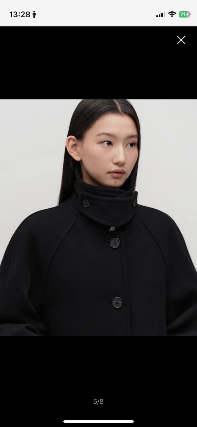 무신사 우먼즈 캐시미어 블렌드 하프 발마칸 코트 상품이미지1