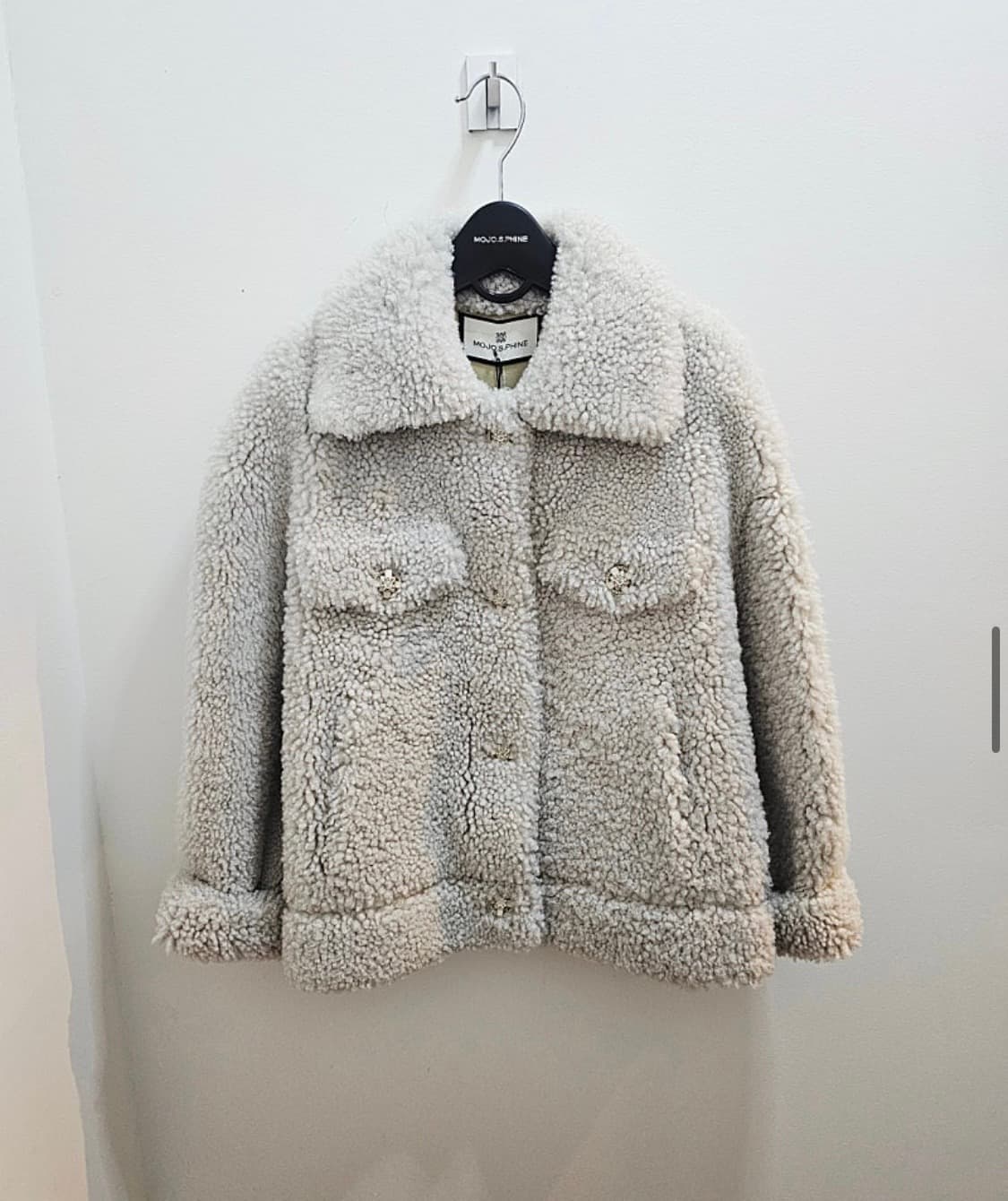 모조에스핀 뽀글이 리얼무스탕 66새상품 상품이미지1