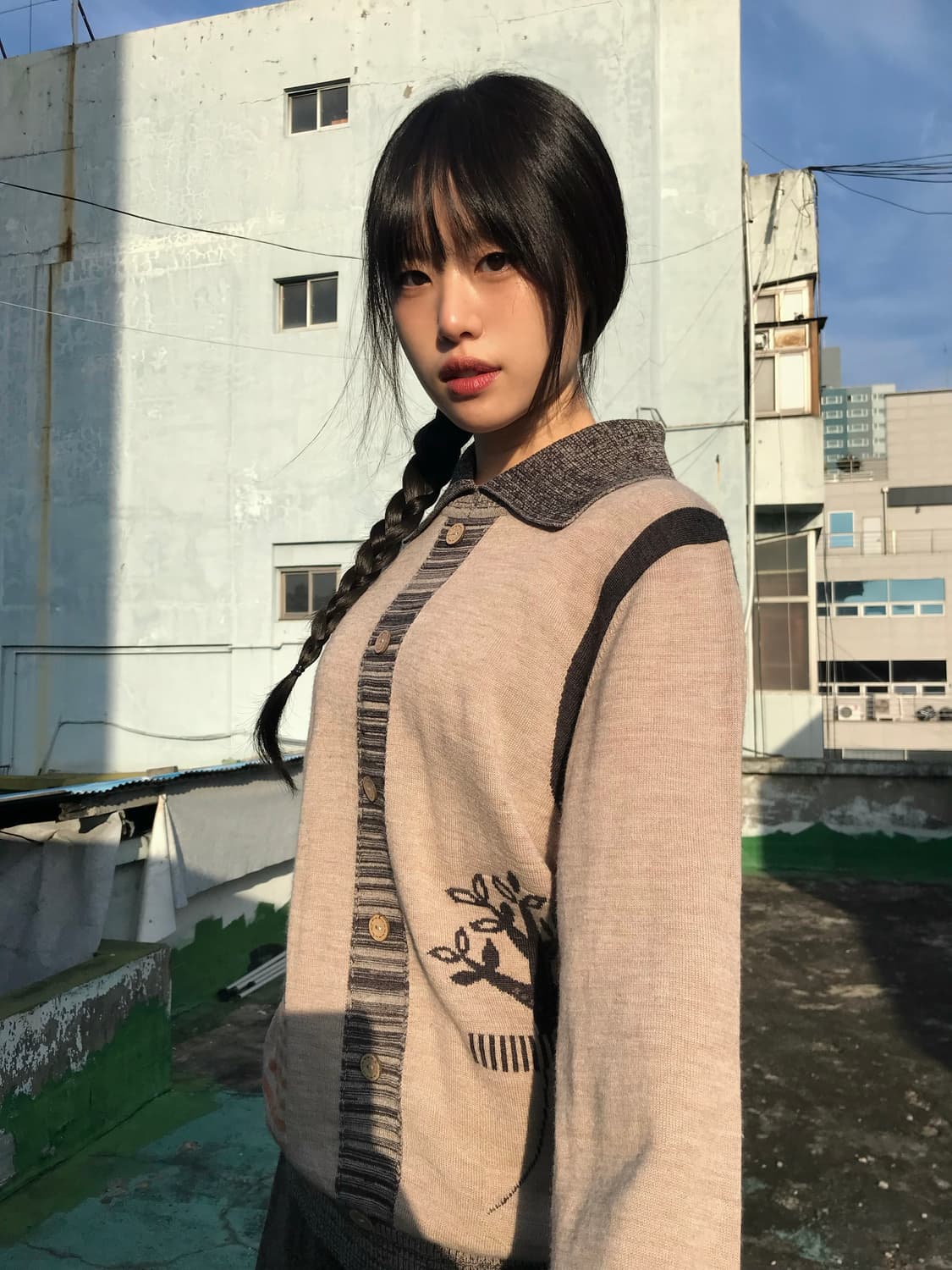 주머니에 멍멍이가! 니트 상품이미지5