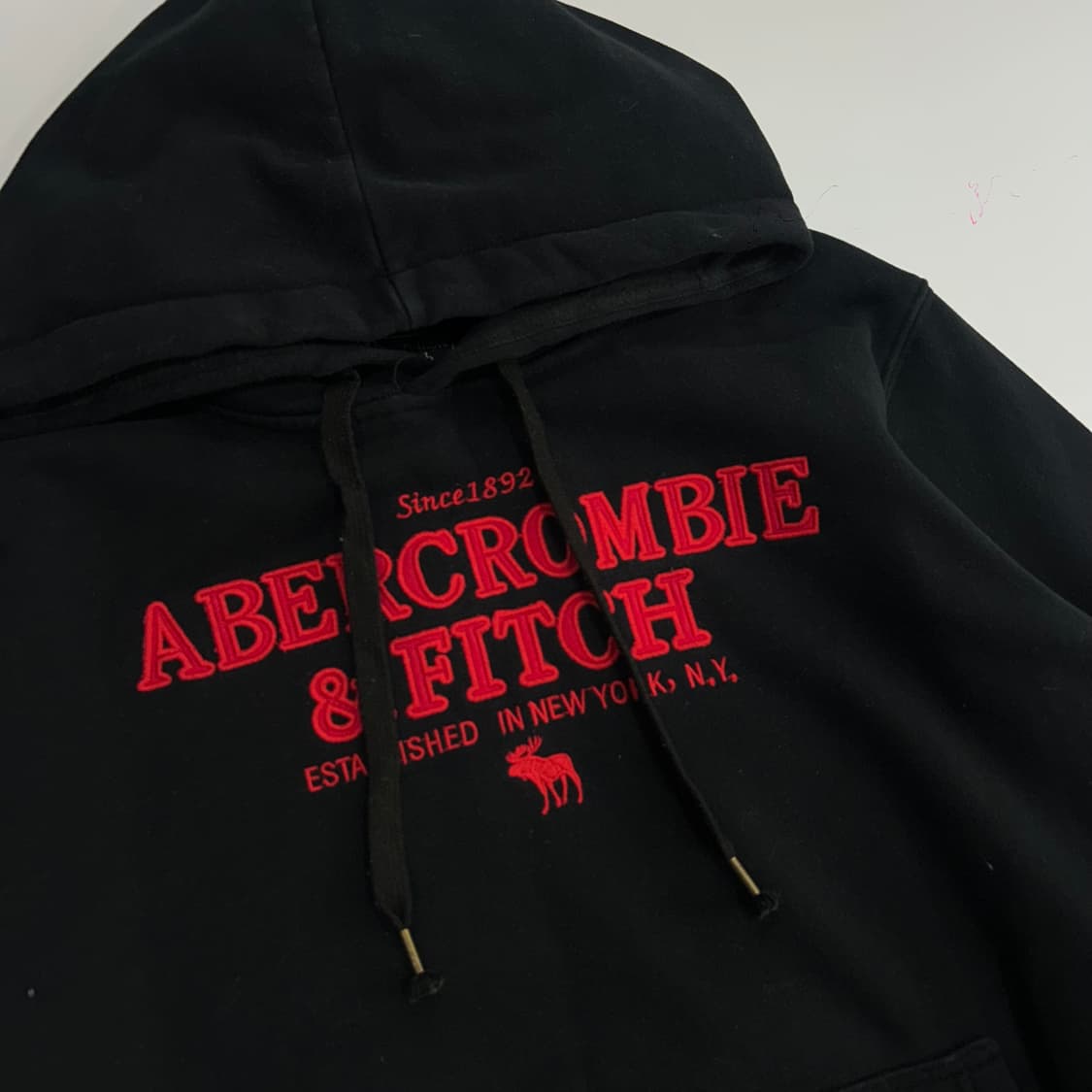 Abercrombie 아베크롬비 스펠아웃로고 블랙 후드티   상품이미지4