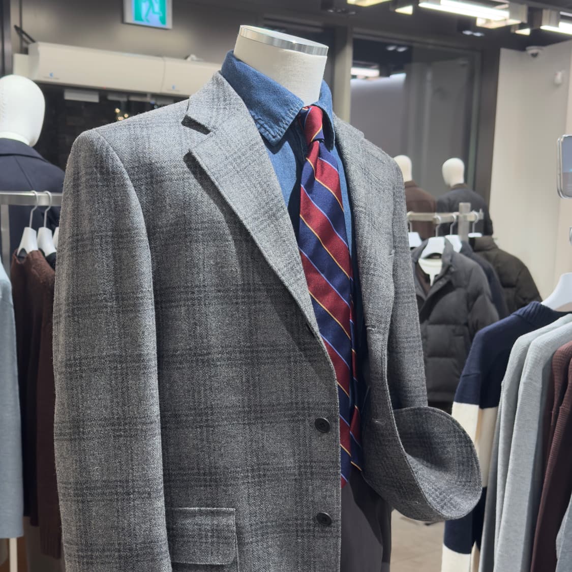 일본 테일러드 dearDad 글렌체크 울 자켓 상품이미지4