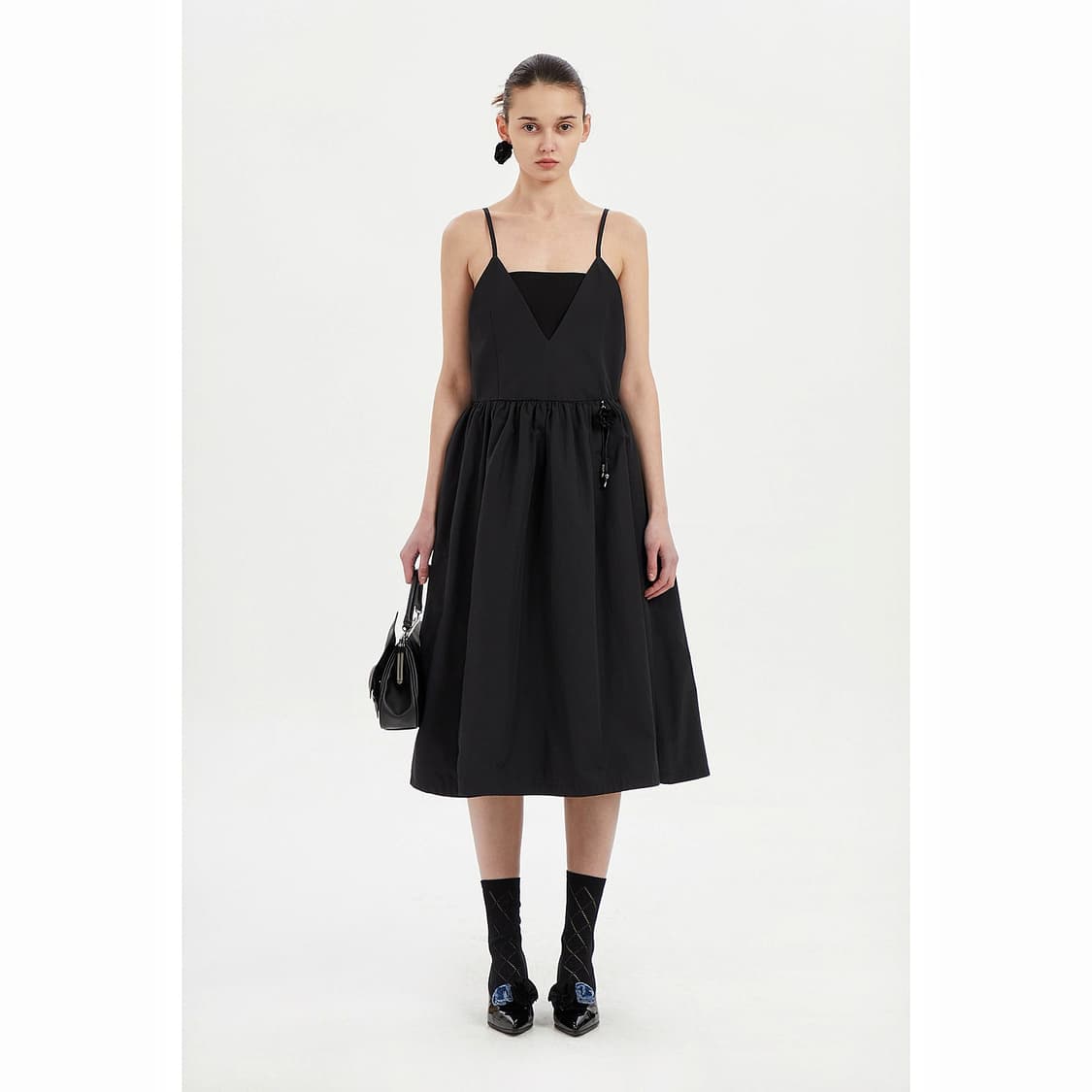 럭키슈에뜨 24 셔링 슬립 원피스 상품이미지1