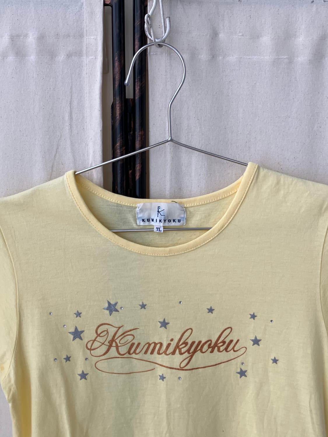 star printing shirring half t-shirt 상품이미지7