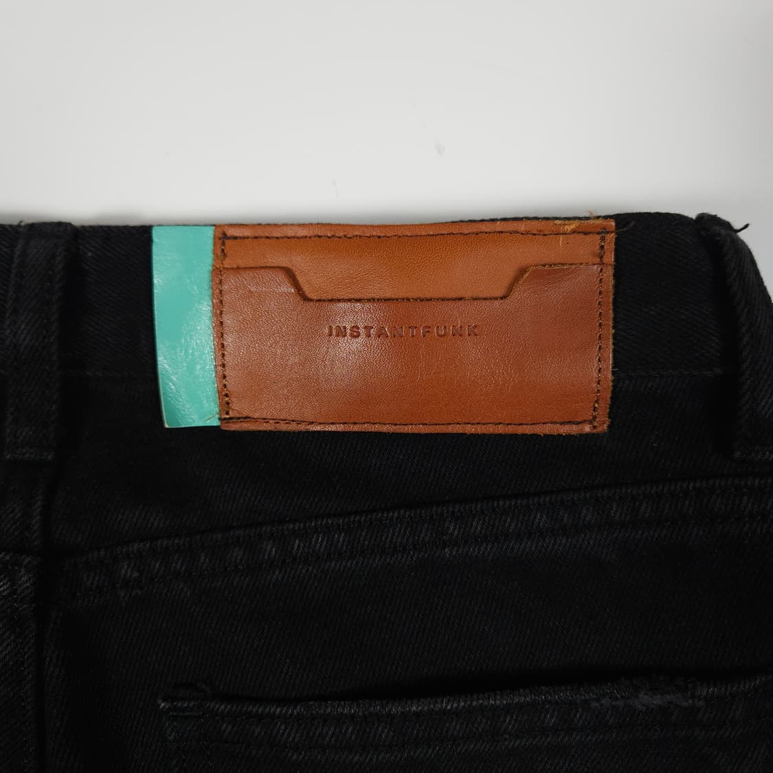 인스턴트펑크 흑청 와이드 데님팬츠  상품이미지4