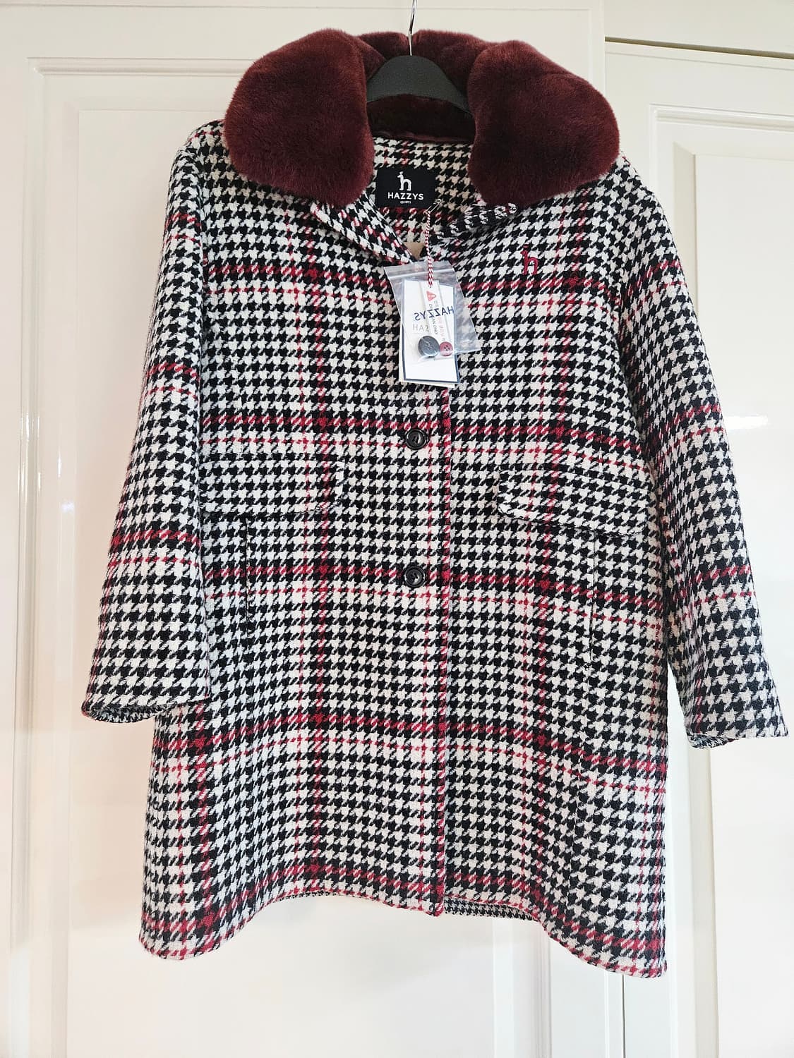 [130] 헤지스 키즈 하운드체크 코트  상품이미지9